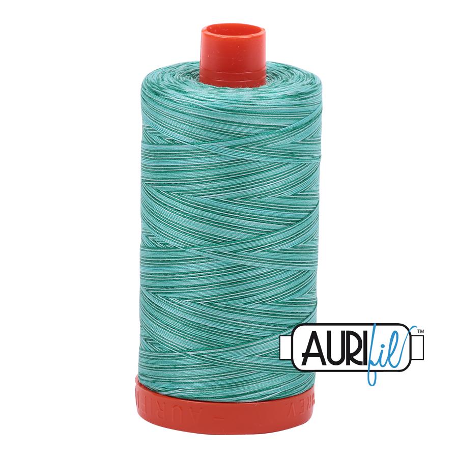 Aurifil 1422yds Variegated Creme de Menthe