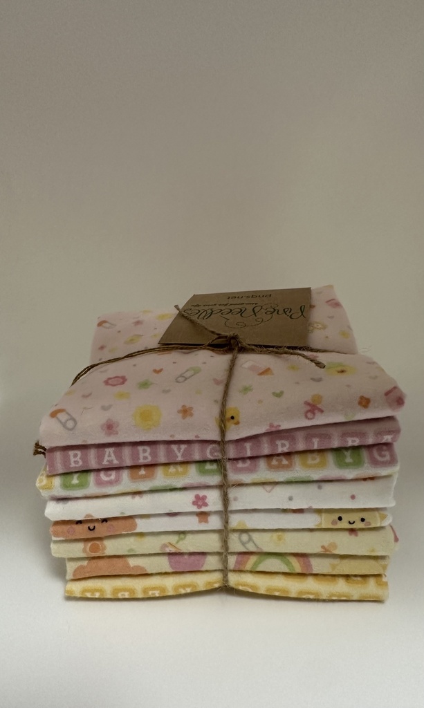 Baby Girl Flannel 8 FQ Pack