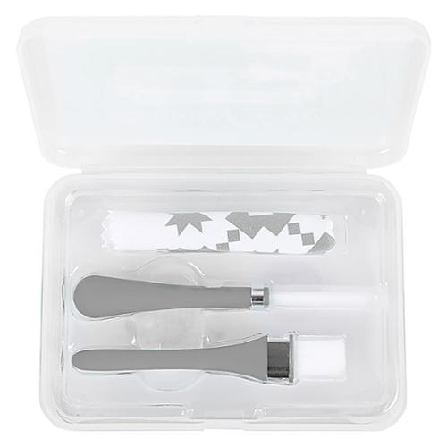 Gray Oh Sew Clean Brush & Cloth Set