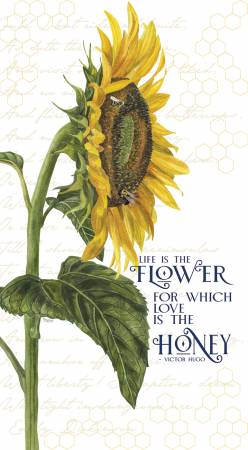 Honey Bees and Flowers Please Life Is the Flower 24" x 43"