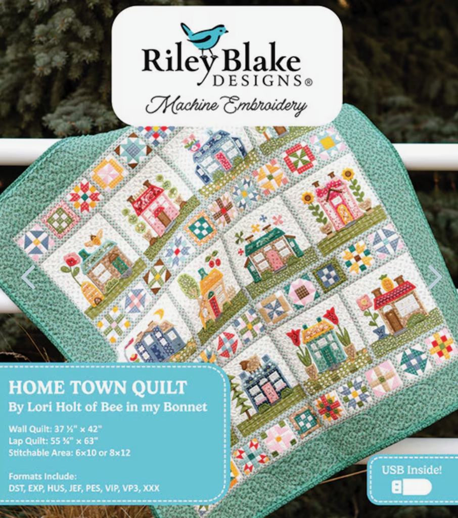 Hometown Quilt BOM, 55 3/4 x 63, (USB Not Included)