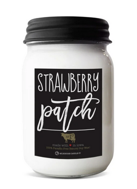 13oz Farmhouse Mason Jar Strawberry Patch