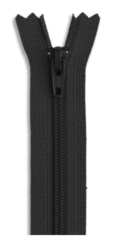 22" #3 Nylon Dress Zipper BLK