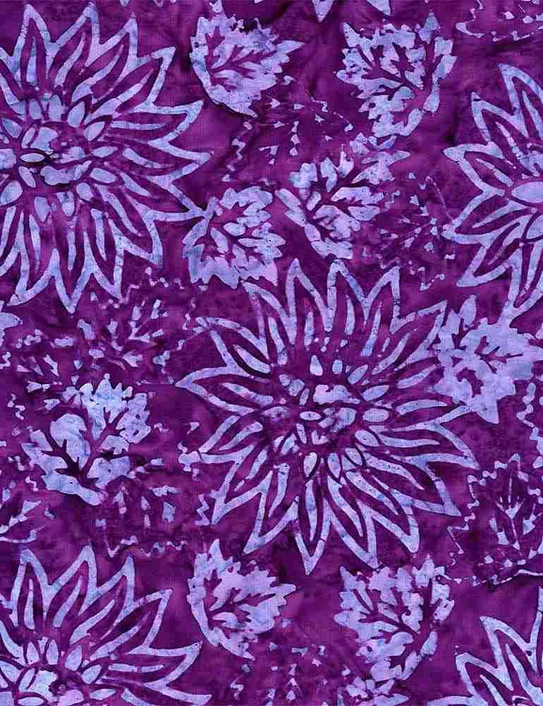 Plum Floral Bursts