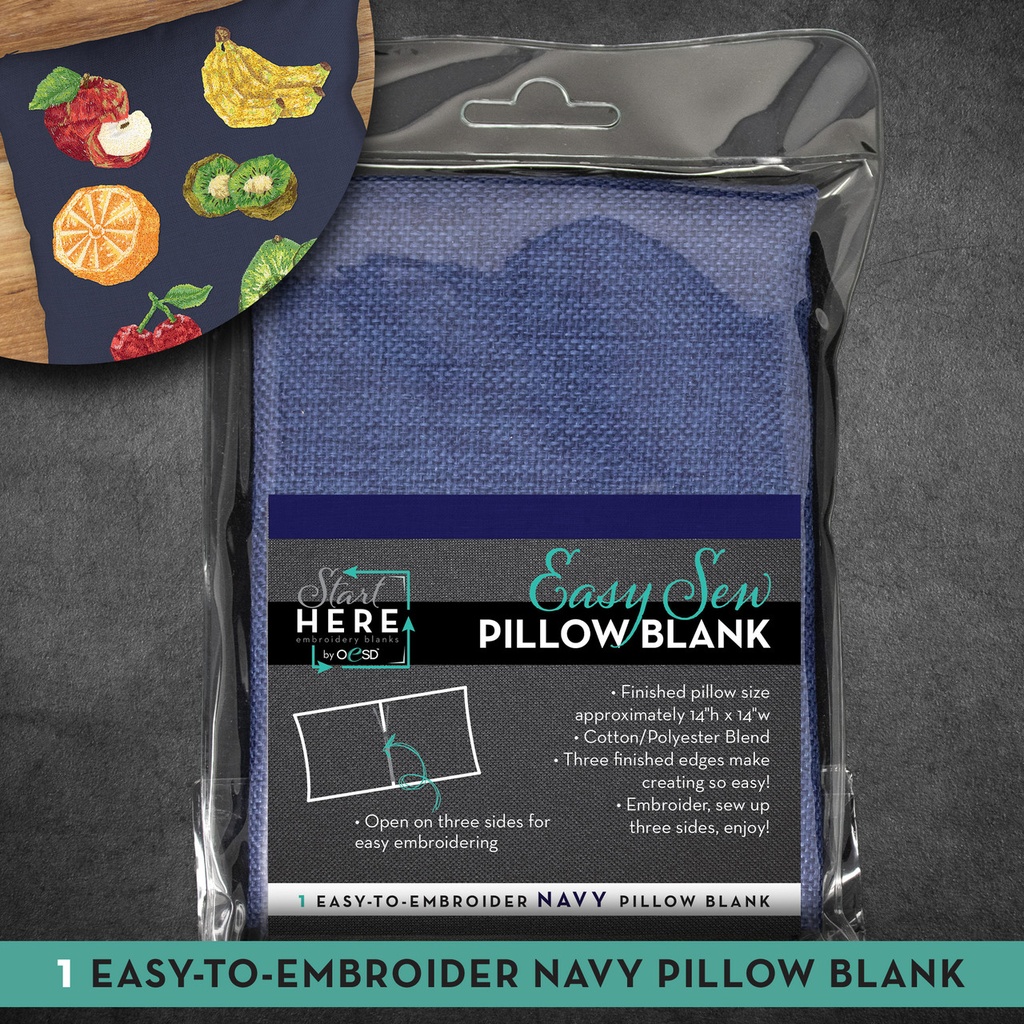 Pillowcase Navy 14" x 14"