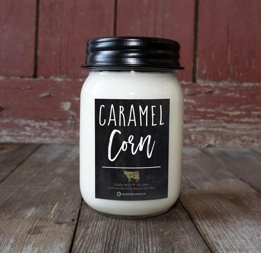 Mason Jar Caramel Corn