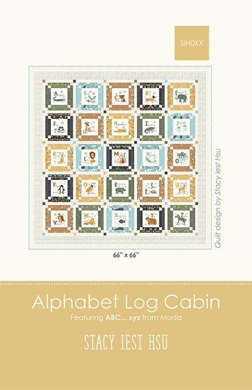 Alphabet Log Cabin