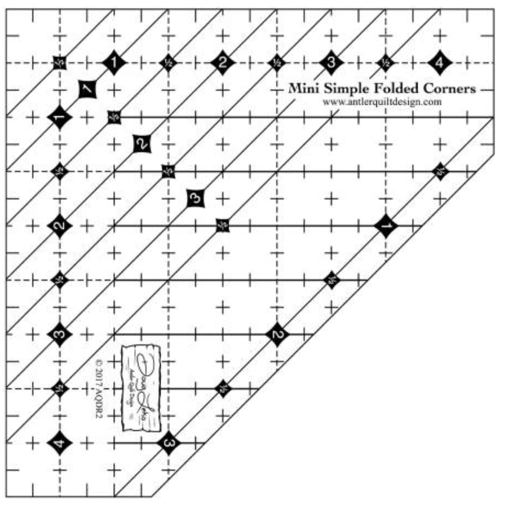 Mini Simple Folded Corners Ruler