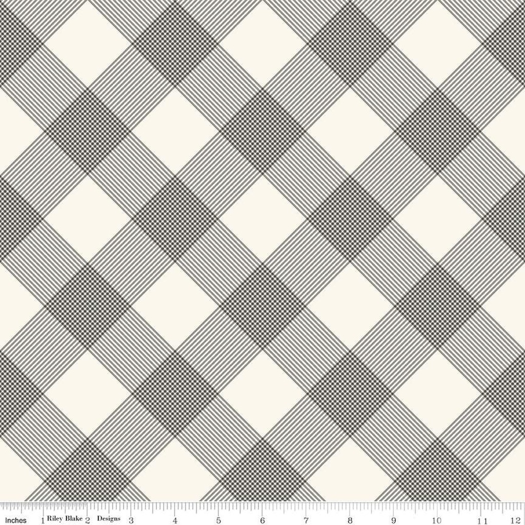 Line Plaid Cream