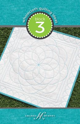 Wholecloth Quilting Ideas: Block 3(Angle & Circle)