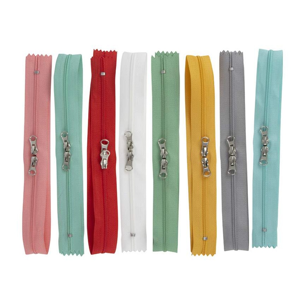 Happy Zippers, 8 colors