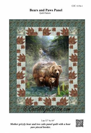 Bears and Paws Panel Pattern
