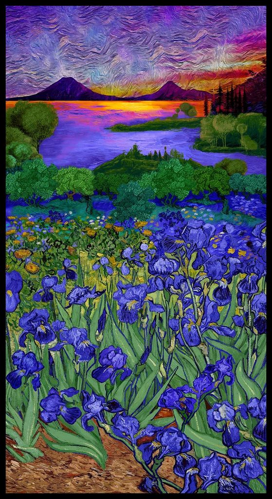 Multi Iris Landscape Panel