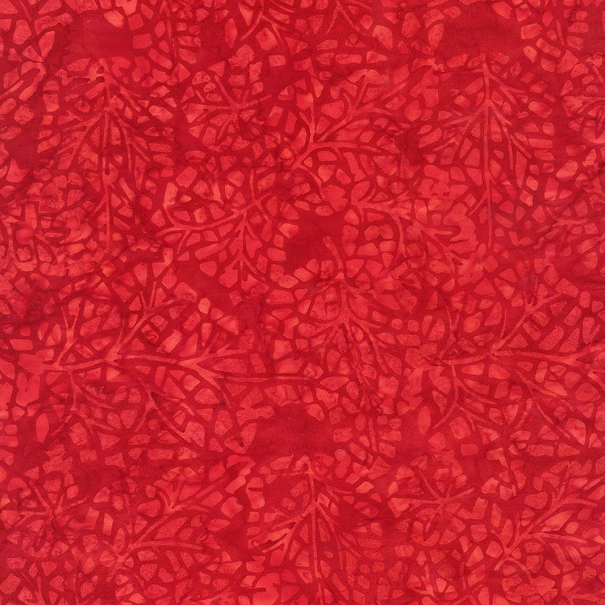 Red Crackle Leaf Patterns