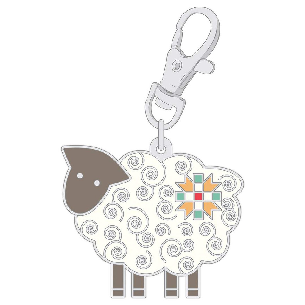 Enamel Happy Charm Sheep