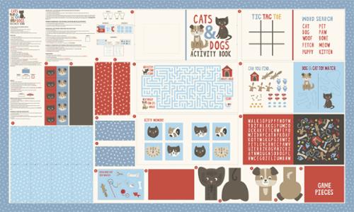 Multi Cat and Dog Activity Book 60" x 36"