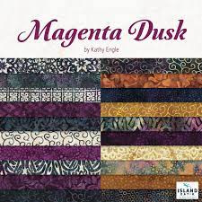 Fabrics / Magenta Dusk by Island Batik