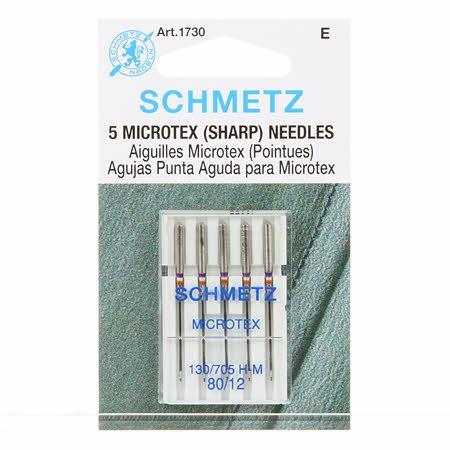 [S-1730] Schmetz Microtex 5pk sz12/80