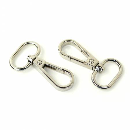 [STS140S] Two Swivel Hooks 3/4" Nickel
