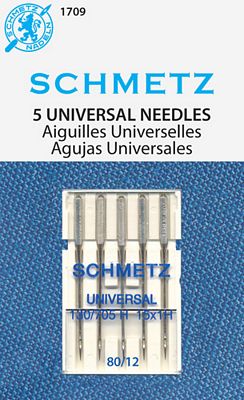 [S-1709] Schmetz Universal 5-pk sz12/80