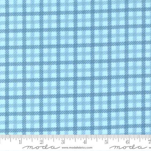 [49221-12F] Mist Double Houndstooth Flannel