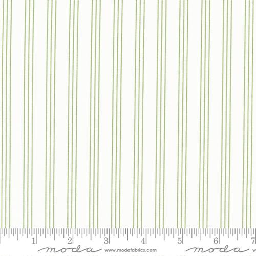 [55296-22] Lighthearted Stripe Cream Green