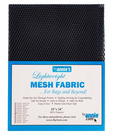 [SUP209-NVY] Lightweight Mesh Fabric Navy 18x54in