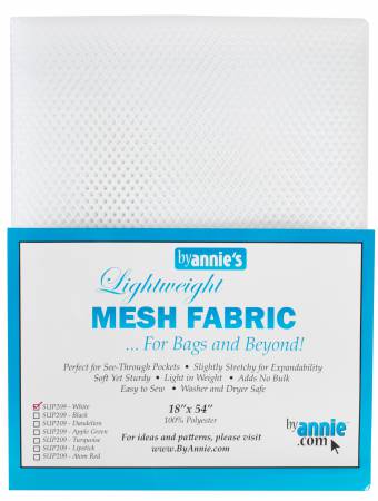 [SUP209-WH] Mesh Lite Weight White 18in x 54in