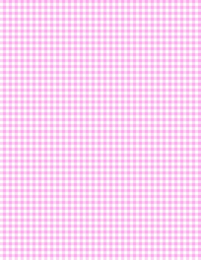 [39161-131] Mini Gingham White/Bubble Gum Pink