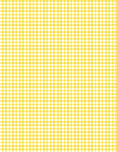 [39161-155] Mini Gingham White/Bright Yellow
