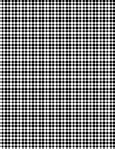 [39161-199] Mini Gingham White/Black