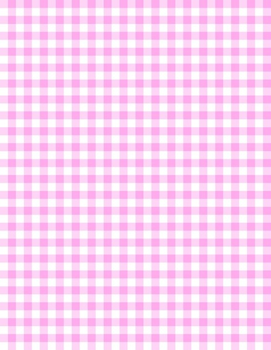[39162-131] Gingham White/Bubble Gum Pink