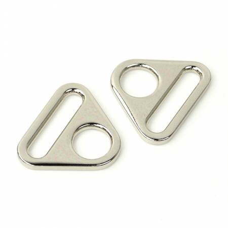 [STS185S] Two Triangle Rings 1" Nickel