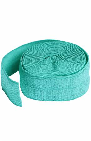 [SUP211-2-TRQ] Fold-over Elastic 3/4in x 2yd Turquoise