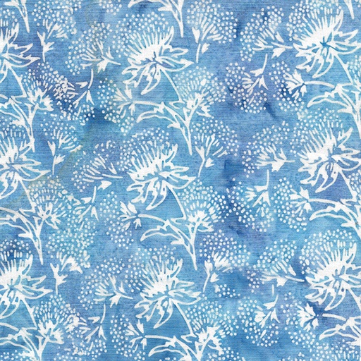 [112323860] Multi Blue Rain Floral Herb