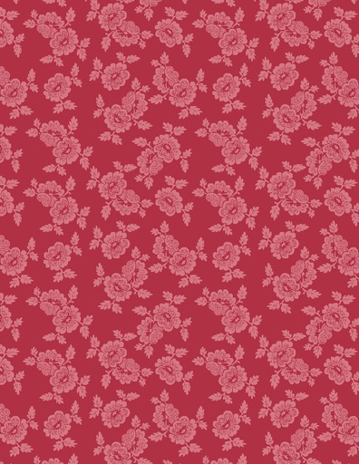 [98733-333] Dotted Floral Dark Pink