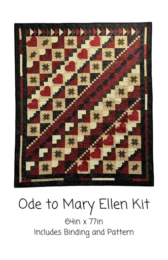 [202402000342] Ode to Mary Ellen Kit, 64" x 77", Includes pattern & binding