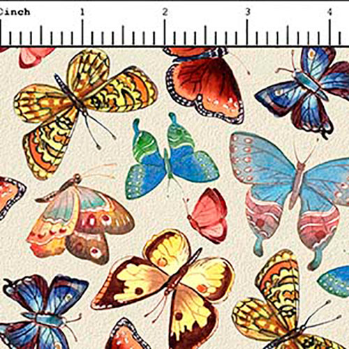 [30213-EMINK] Tan Minky Butterflies