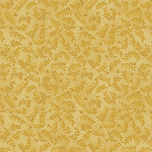 [7563-33] Harvest Berry Leaves Gold