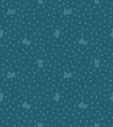 [Y4184-104] Quilt MN 2024 MN Dots Teal