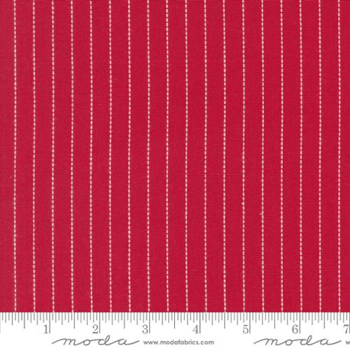 [12218-18] Woven Red White Stripe