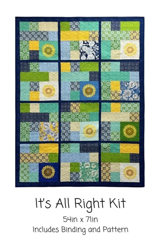 [202405000423] It's All Right Kit, 54" x 71" Includes pattern & binding