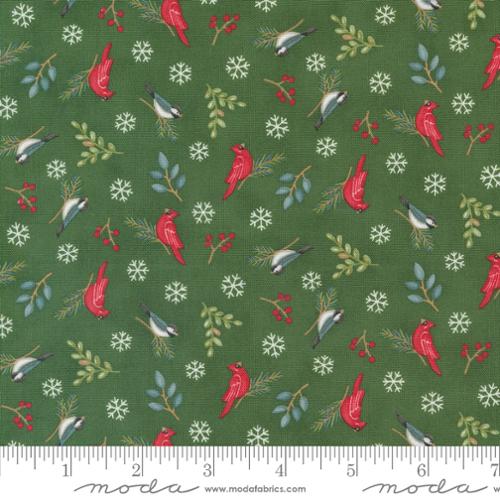 [56096-14] Pine Green Winter Birds