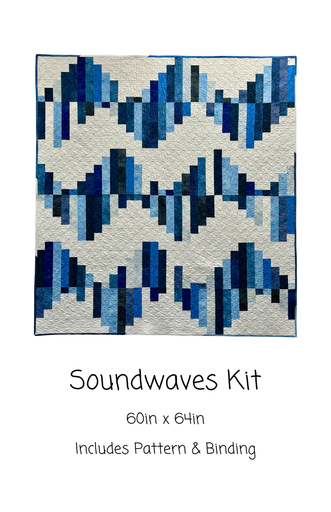 [202406000439] Soundwaves Kit, 64" x 69", Includes pattern & binding