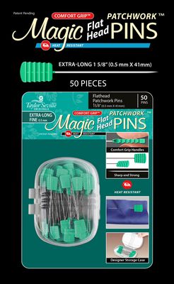 [MAGIC220092] Magic Pins Flathead Patchwork Extra Long 50pc