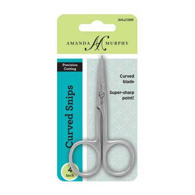 [AM4CSBN] Amanda Murphy 4 in Curve Snip Brushed Nickel