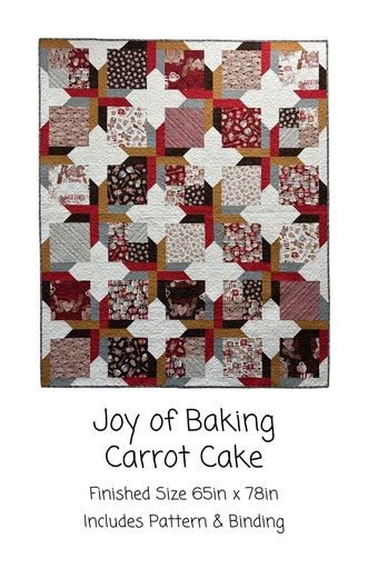 [202408000469] Carrot Cake Kit, 65" x 78" Includes pattern & binding