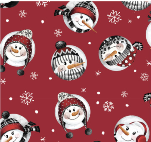 [49230103-02] Snowmen Red