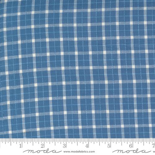 [12222-20] Blue Jeans Plaid Woven