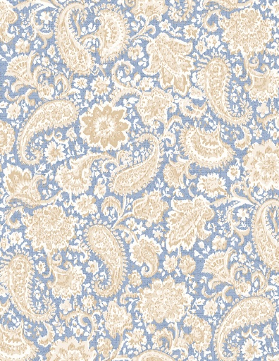 [98742-412] Floral and Paisley Light Denim